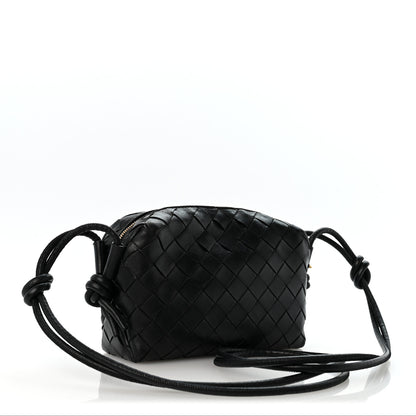 Bottega Veneta Nappa Intrecciato Mini Loop Camera Bag Black 3 of 11