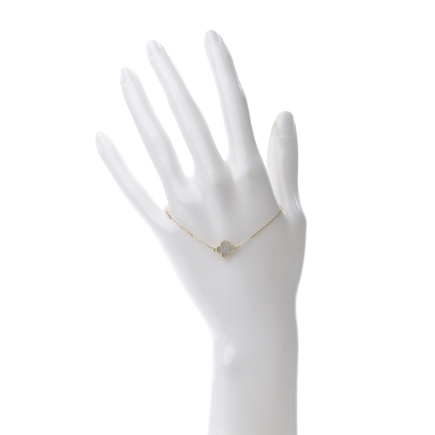 18K Yellow Gold Mother of Pearl Sweet Alhambra Bracelet