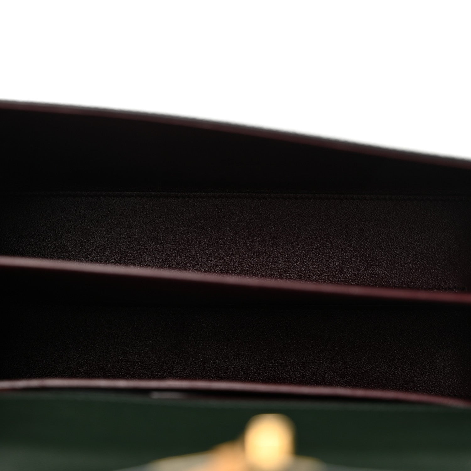 Saint Laurent Grain de Poudre Medium Classic Monogram Cassandra Top Handle Dark Green 5 of 11