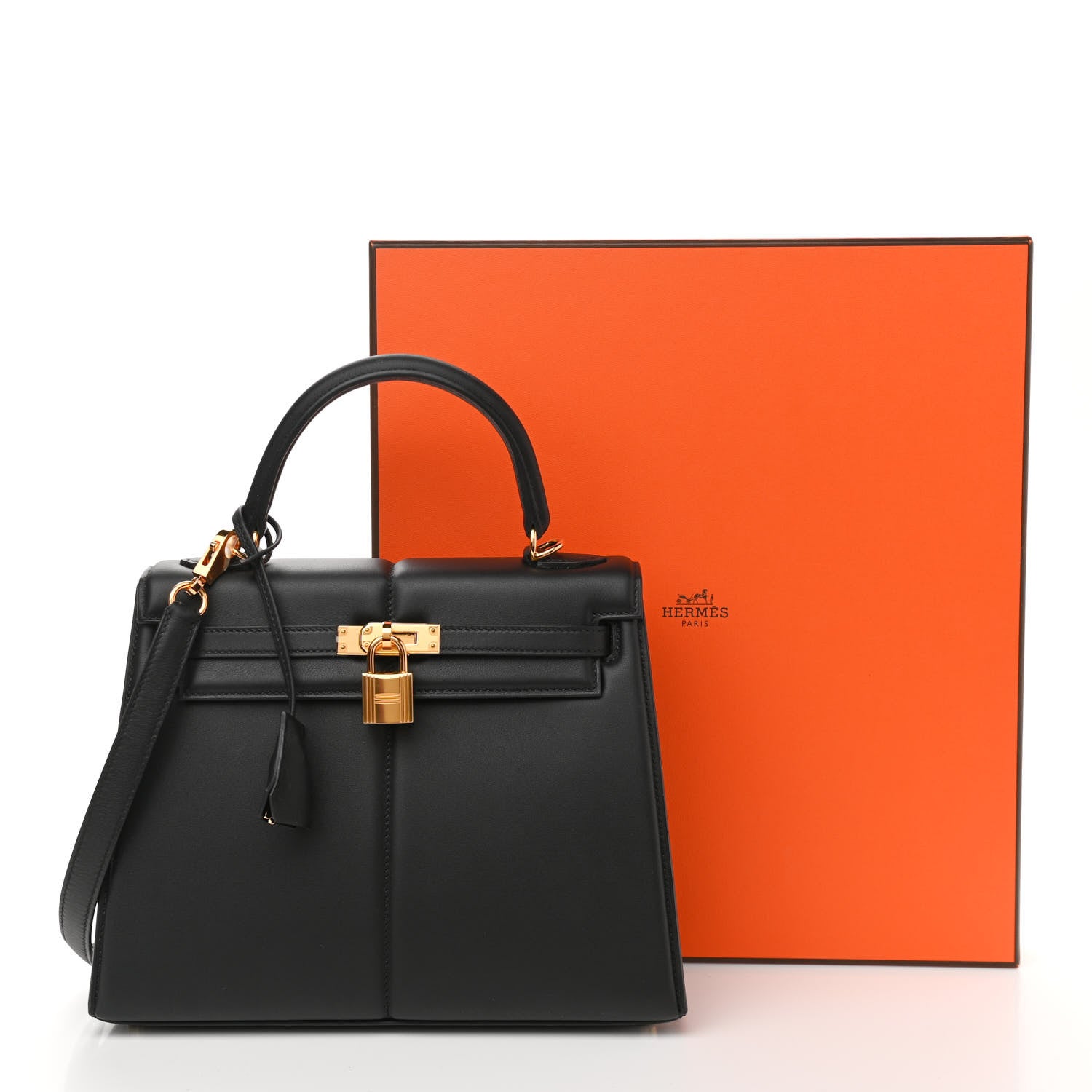 Hermes Swift Kelly Padded Sellier 25 Black 13 of 13