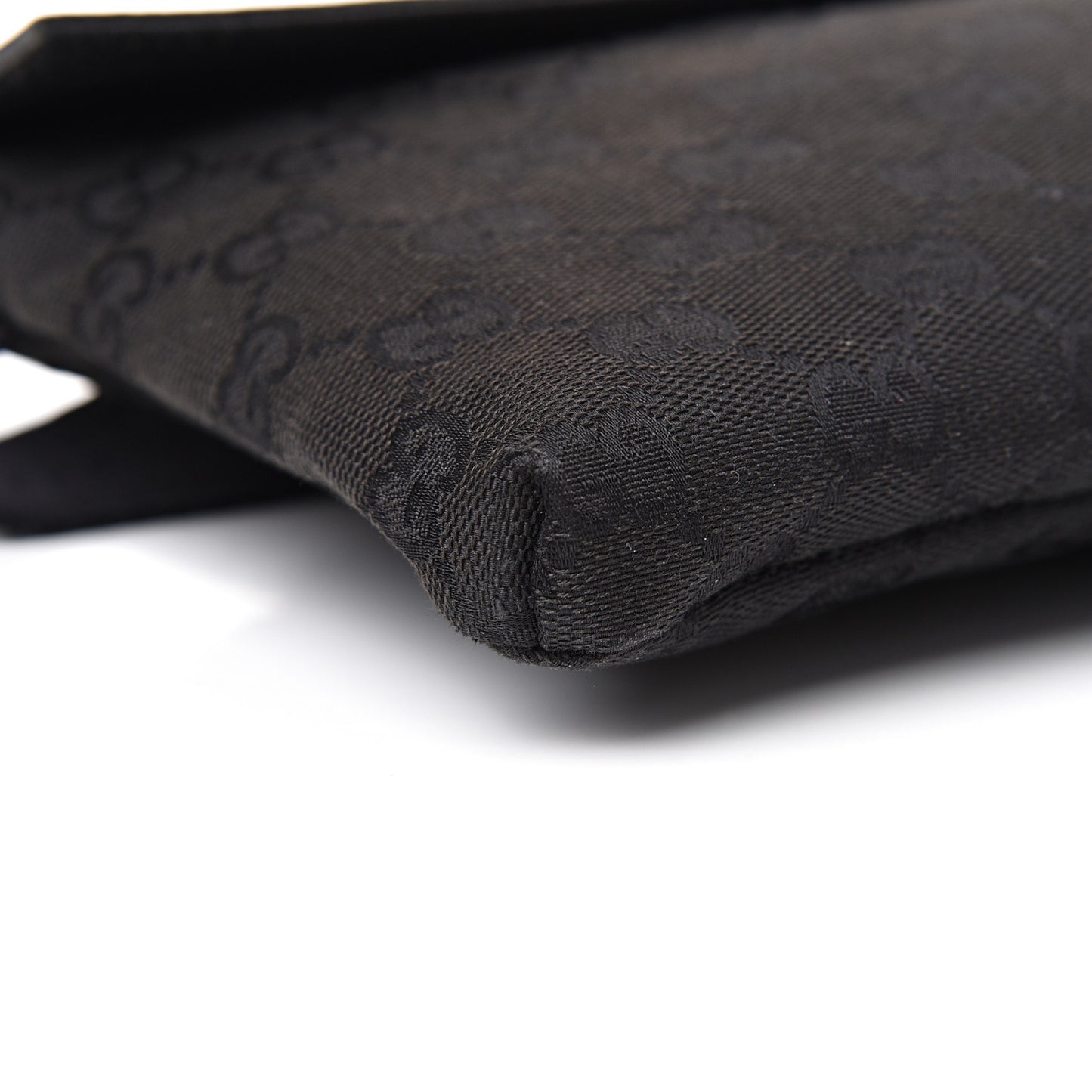 GG Monogram Double Pocket Belt Bag Black