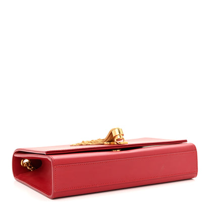 Saint Laurent Smooth Calfskin Medium Classic Monogram Kate Tassel Satchel Lipstick Red 4 of 13