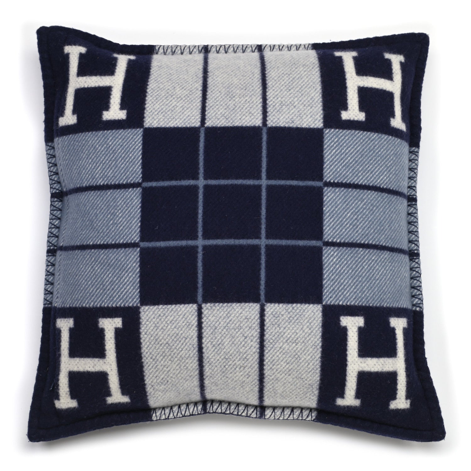 Hermes Wool Cashmere Avalon III Pillow PM Ecru Caban 2 of 3