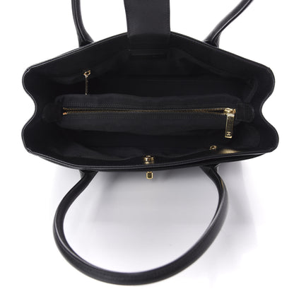 Chanel Calfskin Small Cerf Executive Shopper Tote Black 5 of 12