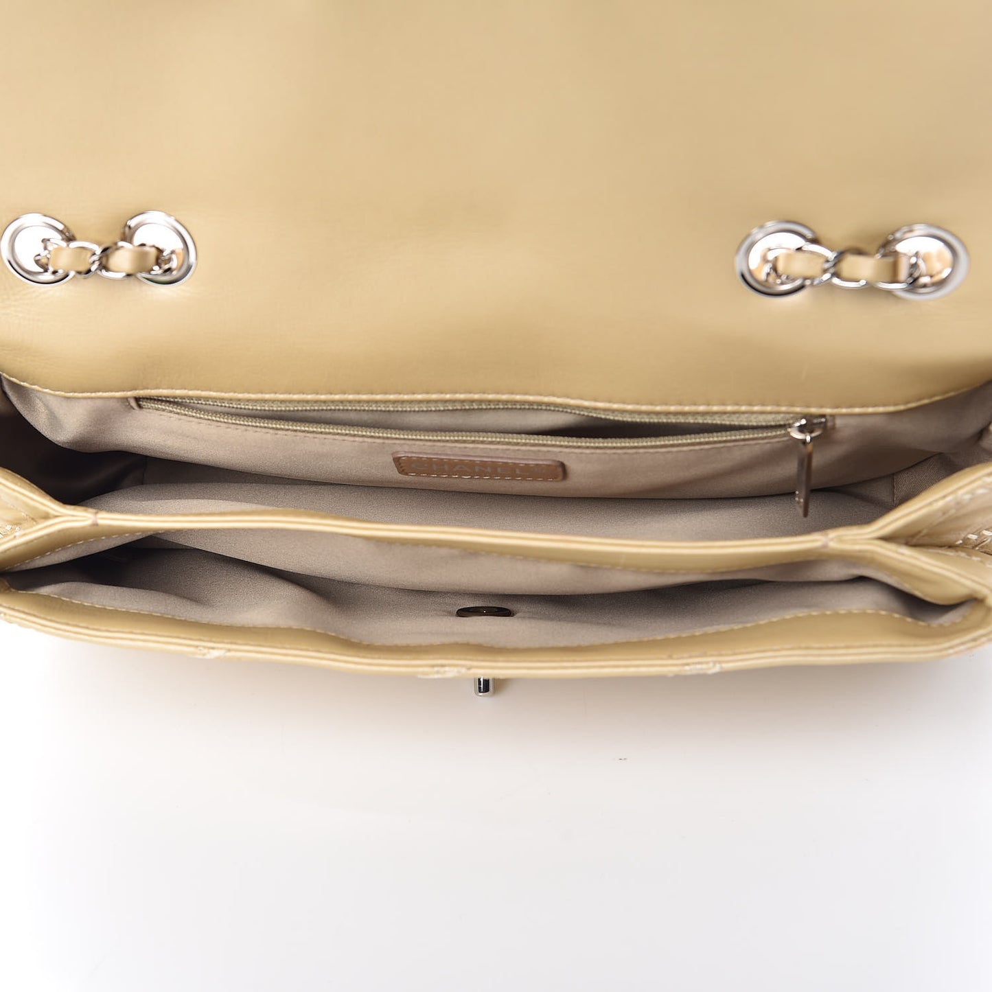 Calfskin Ultimate Stitch Flap Gold