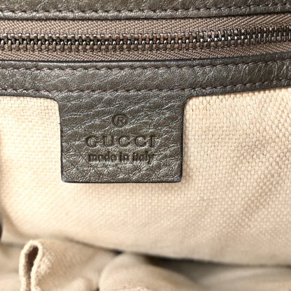 Gucci Metallic Cellarius Calfskin Medium Soho Shoulder Bag Sasso 6 of 10