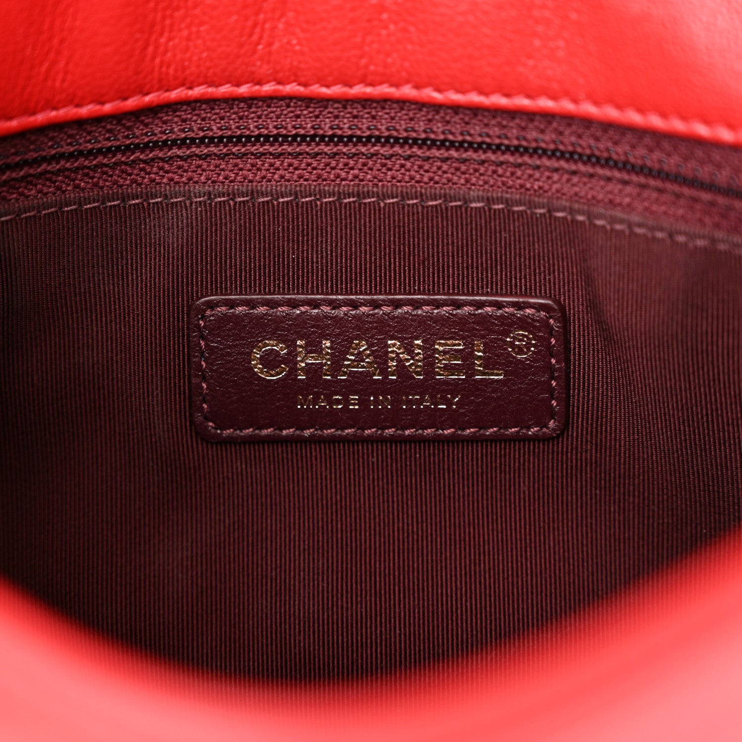 Chanel Sheepskin Quilted Medium Vintage Mademoiselle Flap Red 6 of 12