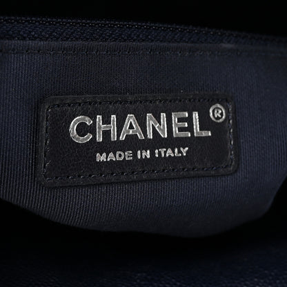 Chanel Caviar Quilted Large Urban Companion Top Handle Shopping Tote Navy 6 of 10