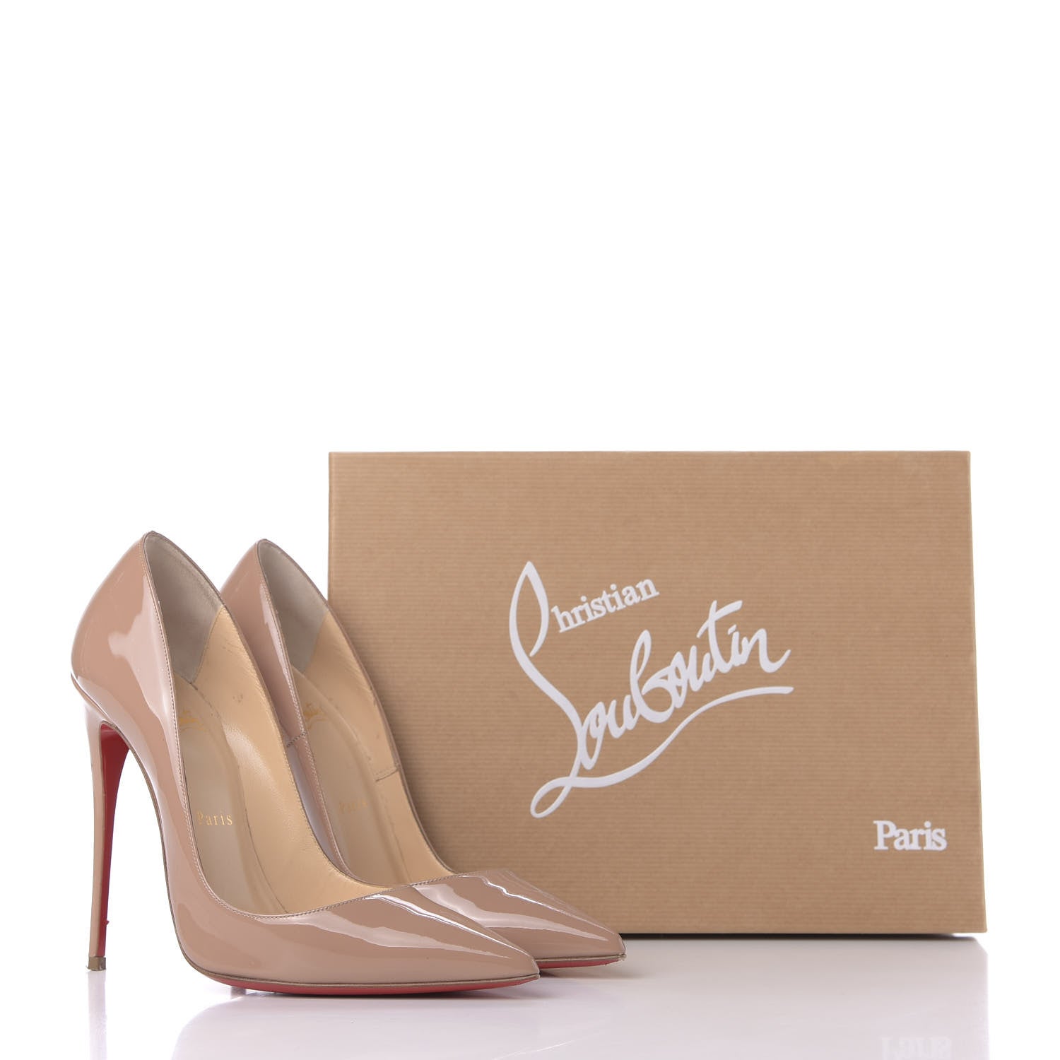 Christian Louboutin Patent So Kate 120 Pumps 38 Nude 11 of 11