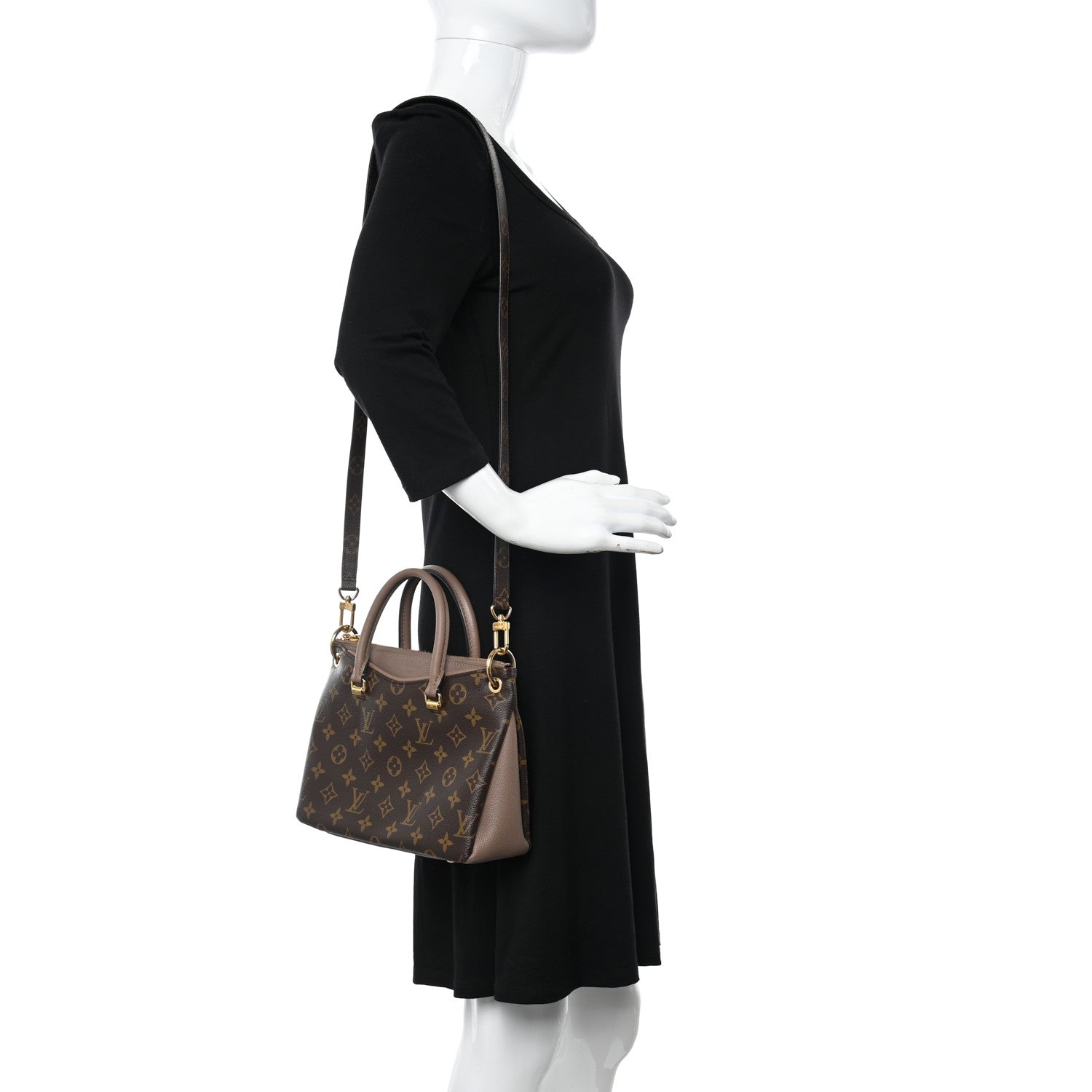 Louis Vuitton Monogram Pallas Full BB Taupe Glace 2 of 9