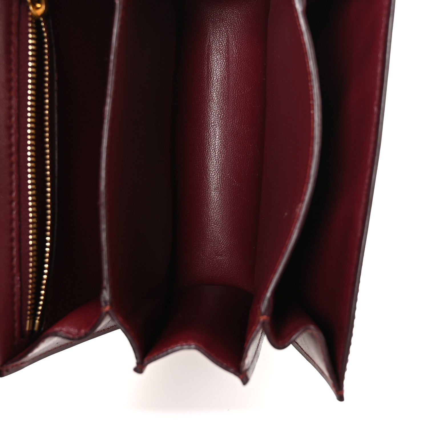 Celine Box Calfskin Small Classic Box Flap Bag Burgundy 5 of 10
