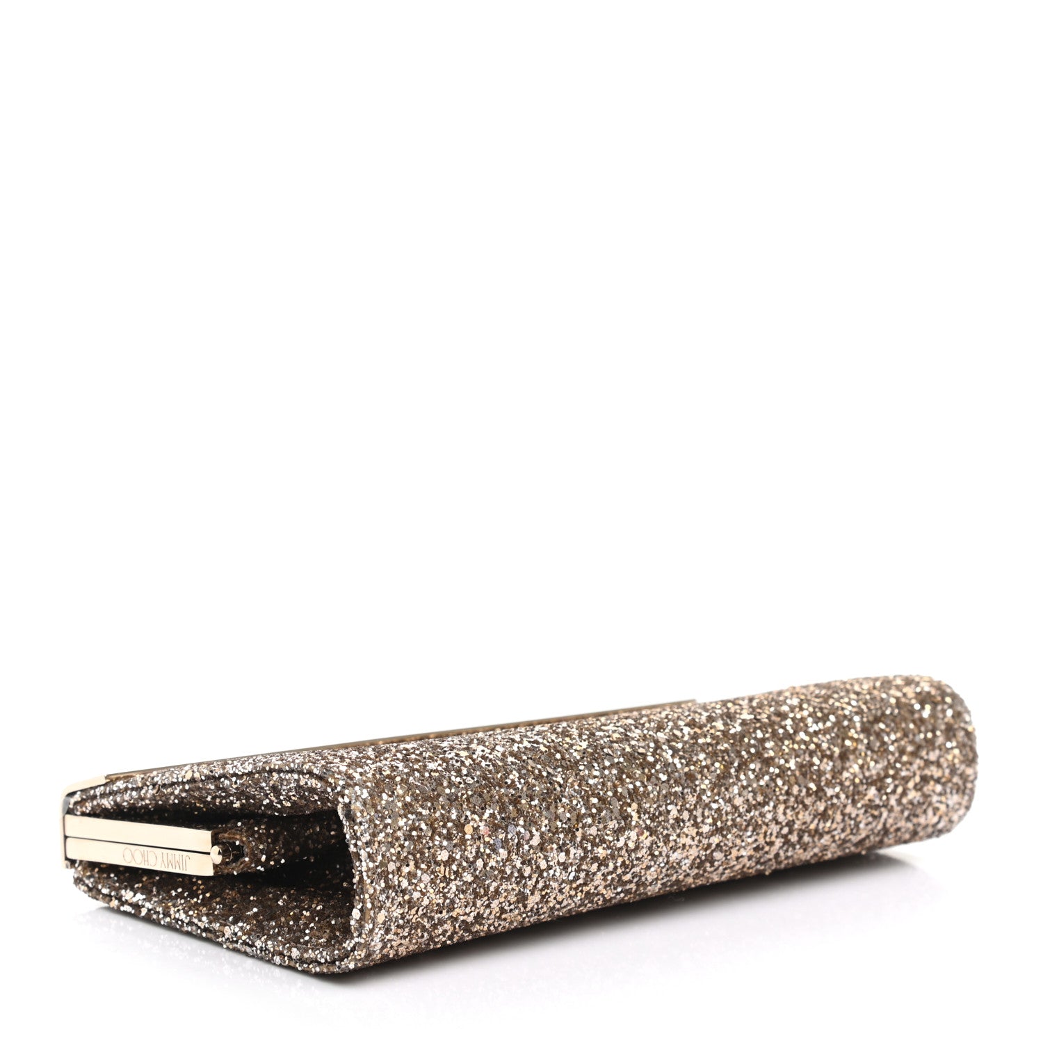 Jimmy Choo Glitter Clutch Gold 4 of 6