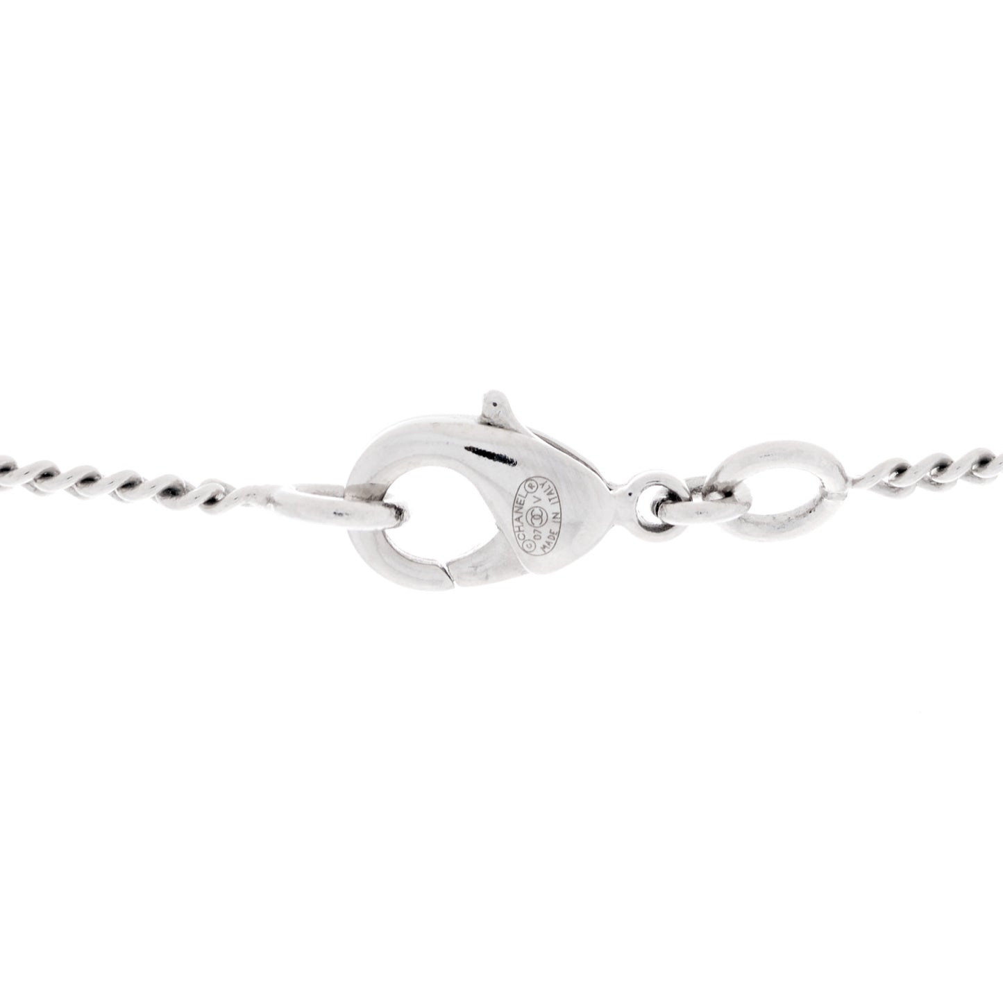 Crystal Timeless CC Necklace Silver