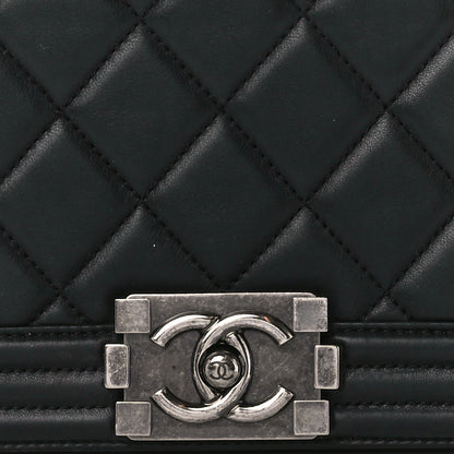 Chanel Calfskin Quilted Medium Boy Flap Black 8 of 11