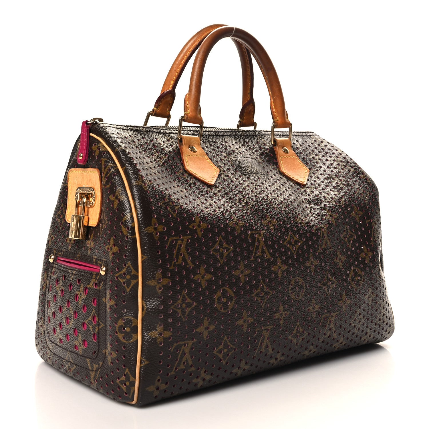 Louis Vuitton Monogram Perforated Speedy 30 Fuchsia 3 of 14