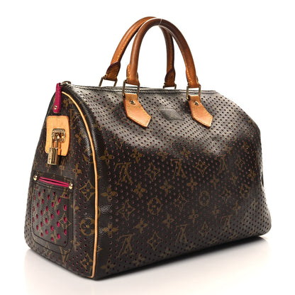 Louis Vuitton Monogram Perforated Speedy 30 Fuchsia 3 of 14