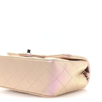 Chanel Iridescent Calfskin Quilted Mini Rectangular Flap Pink 10 of 10