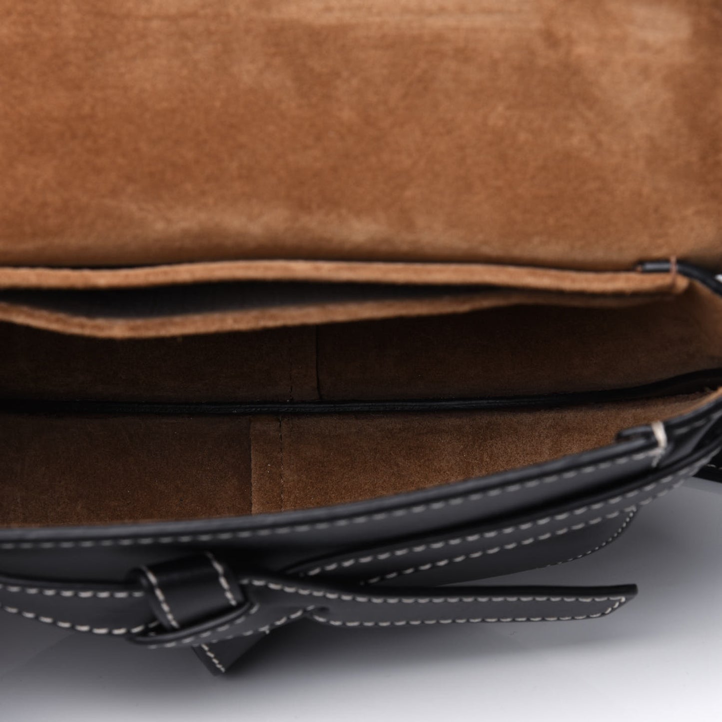 Calfskin Mini Gate Belt Bag Black