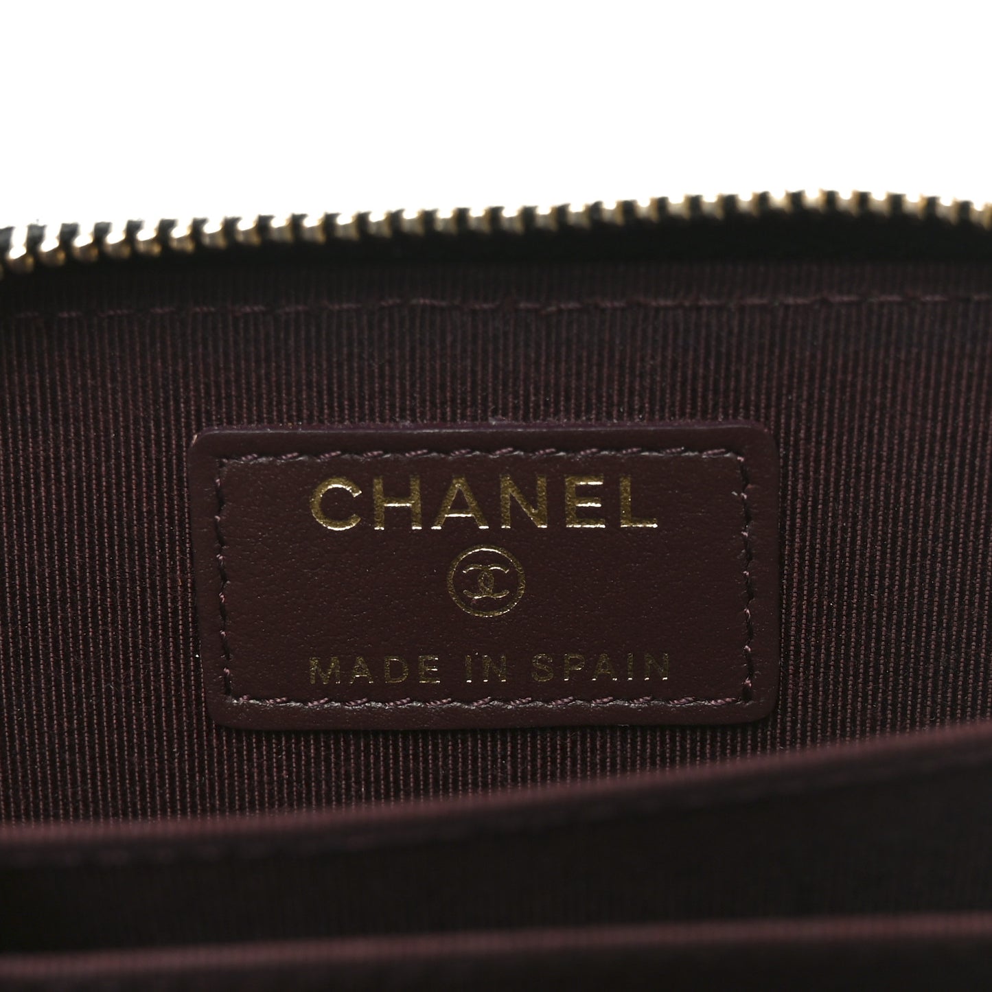 Caviar Quilted Zip Coin Purse Black
