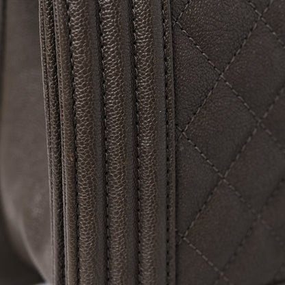 Chanel Caviar Quilted Medium Boy Flap Khaki 13 of 13