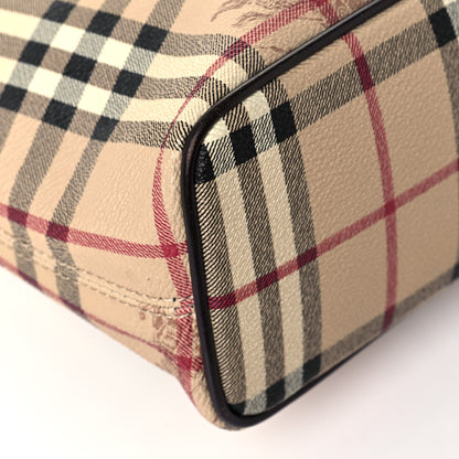 Burberry Haymarket Check Small Onslow Tote Chocolate 5 of 14