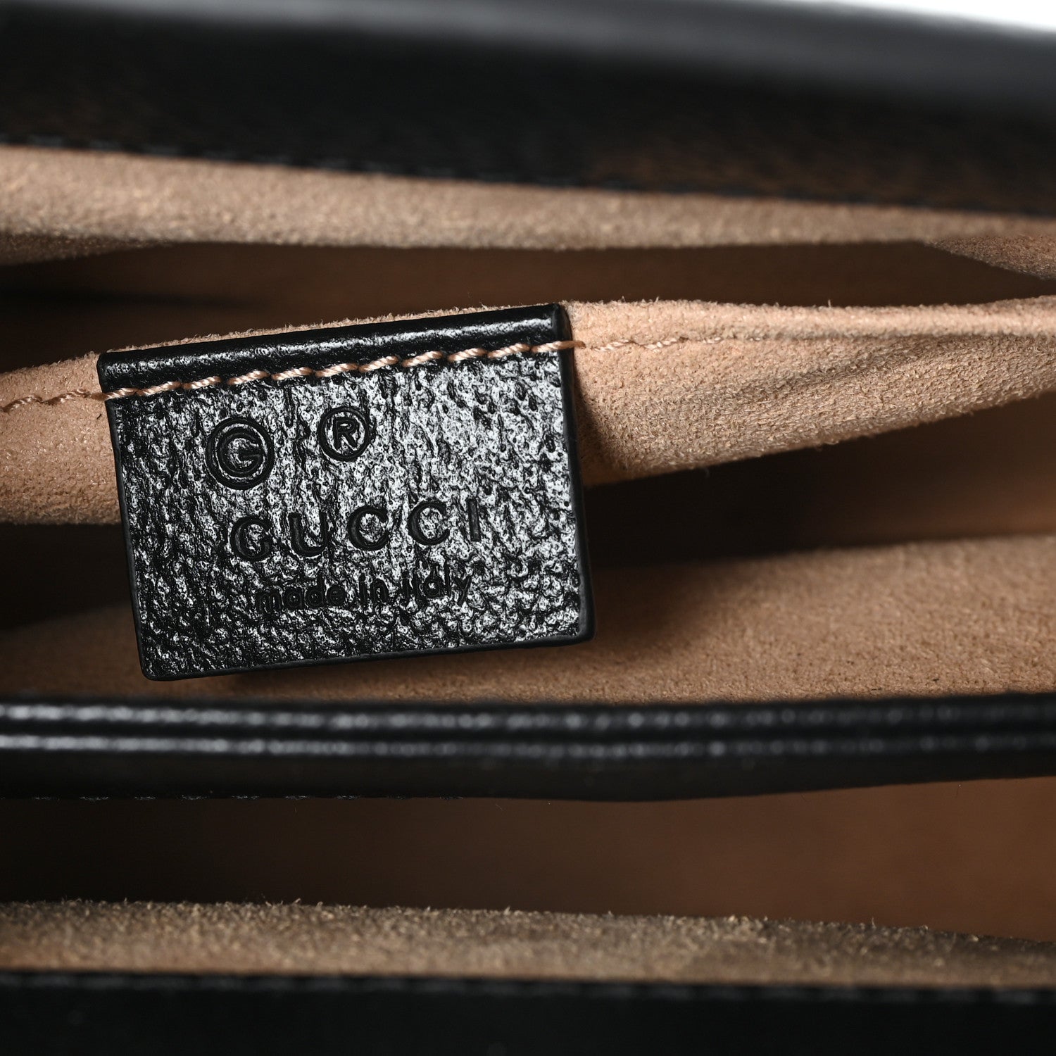 Gucci Calfskin GG Web Small Ophidia Chain Shoulder Bag Black 6 of 10