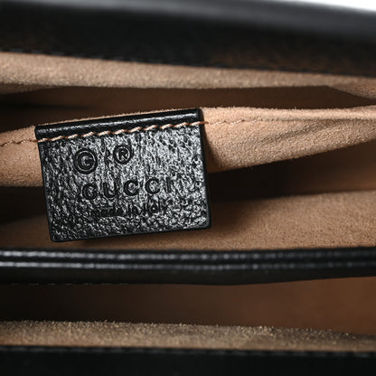 Gucci Calfskin GG Web Small Ophidia Chain Shoulder Bag Black 6 of 10