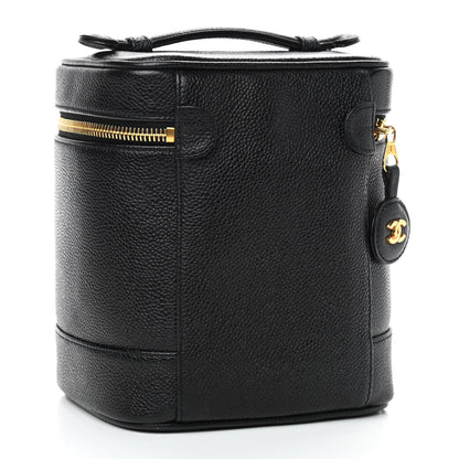 Chanel Caviar Vanity Cosmetic Case Black 3 of 11