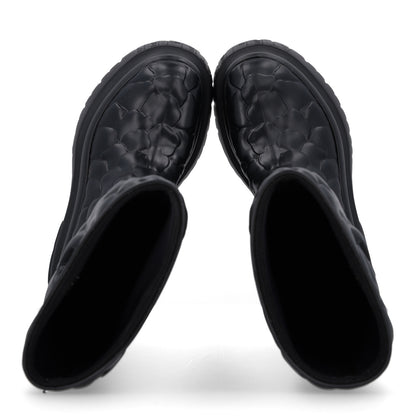 Valentino Garavani Rubber Atelier 03 Rose Edition 30/50mm Tall Rainboots 35 Black 2 of 10