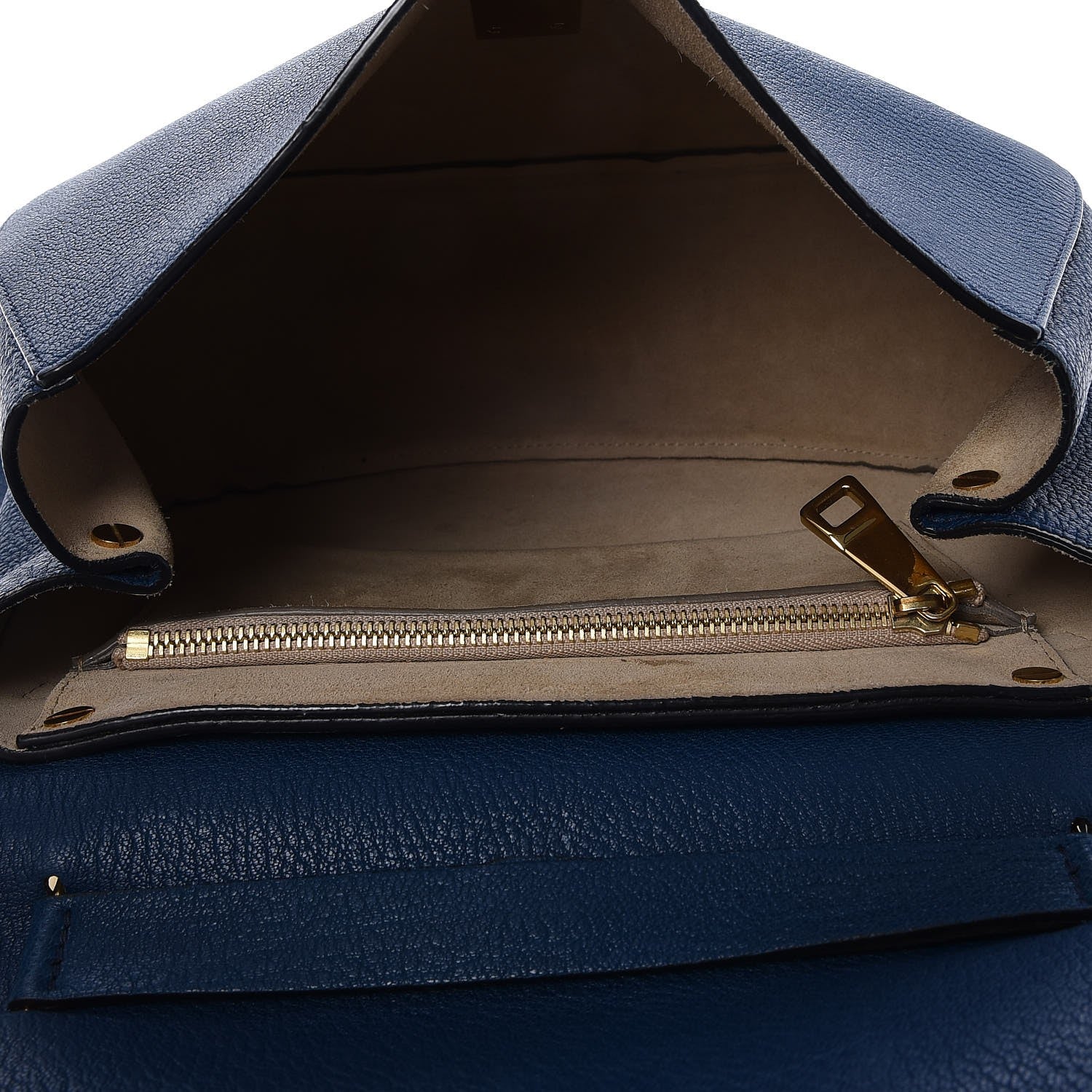 Chloe Grained Lambskin Large Drew Shoulder Bag Factory Blue 8 of 9