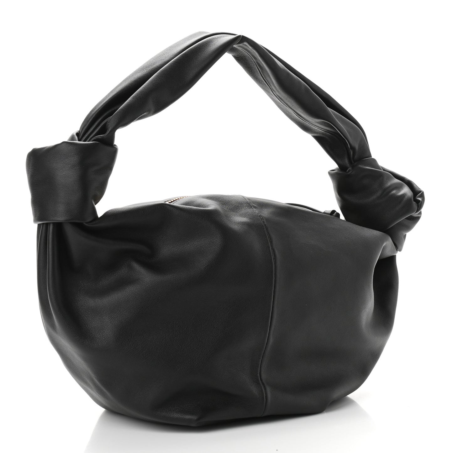 Calfskin Teen Double Knot Hobo Black