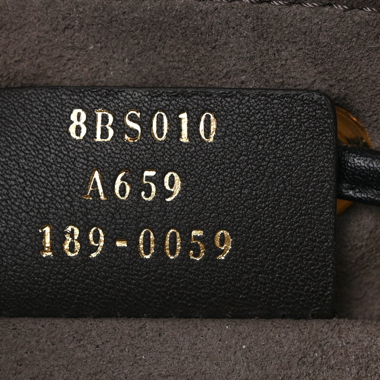 Vitello Liberty F is Fendi Bi-Color FF 1974 Embossed Mini Mon Tresor Bucket Bag Maya Black