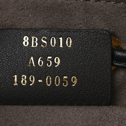 Fendi Vitello Liberty F is Fendi Bi-Color FF 1974 Embossed Mini Mon Tresor Bucket Bag Maya Black 7 of 11