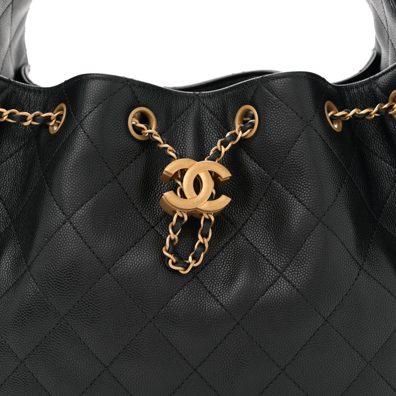 Chanel Caviar Quilted Small Chanel 25 Handbag Black 8 of 11