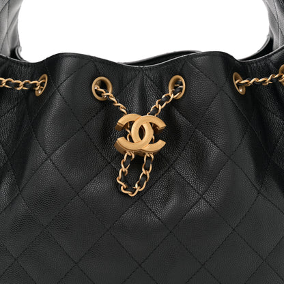 Chanel Caviar Quilted Small Chanel 25 Handbag Black 8 of 11