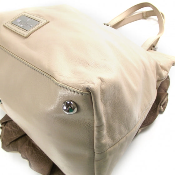 Valentino Garavani Leather Petale Hobo Beige 5 of 13