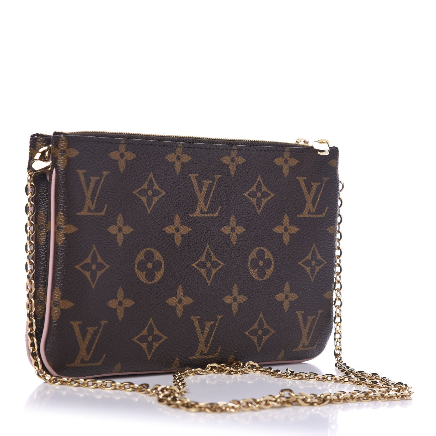 Louis Vuitton Monogram Blooming Flowers Double Zip Pochette 3 of 13
