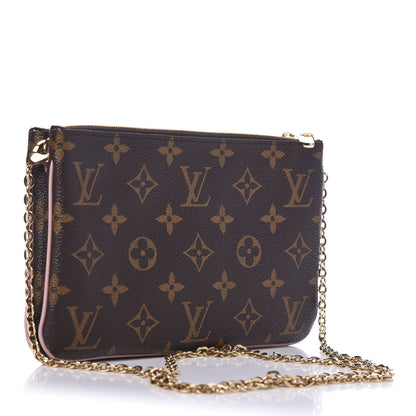 Louis Vuitton Monogram Blooming Flowers Double Zip Pochette 3 of 13