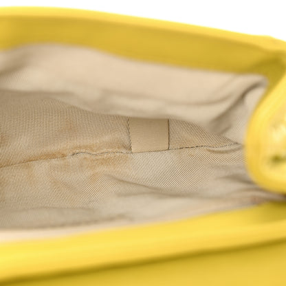 Chanel Washed Lambskin Quilted Mini Chain Around Flap Yellow 12 of 12