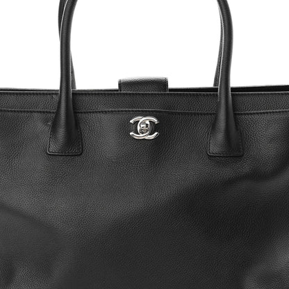 Chanel Calfskin Cerf Executive Shopper Tote Black 9 of 11