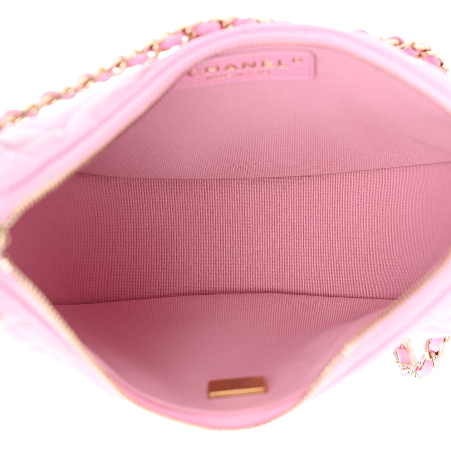 Lambskin Quilted Small Hobo Bag Pink