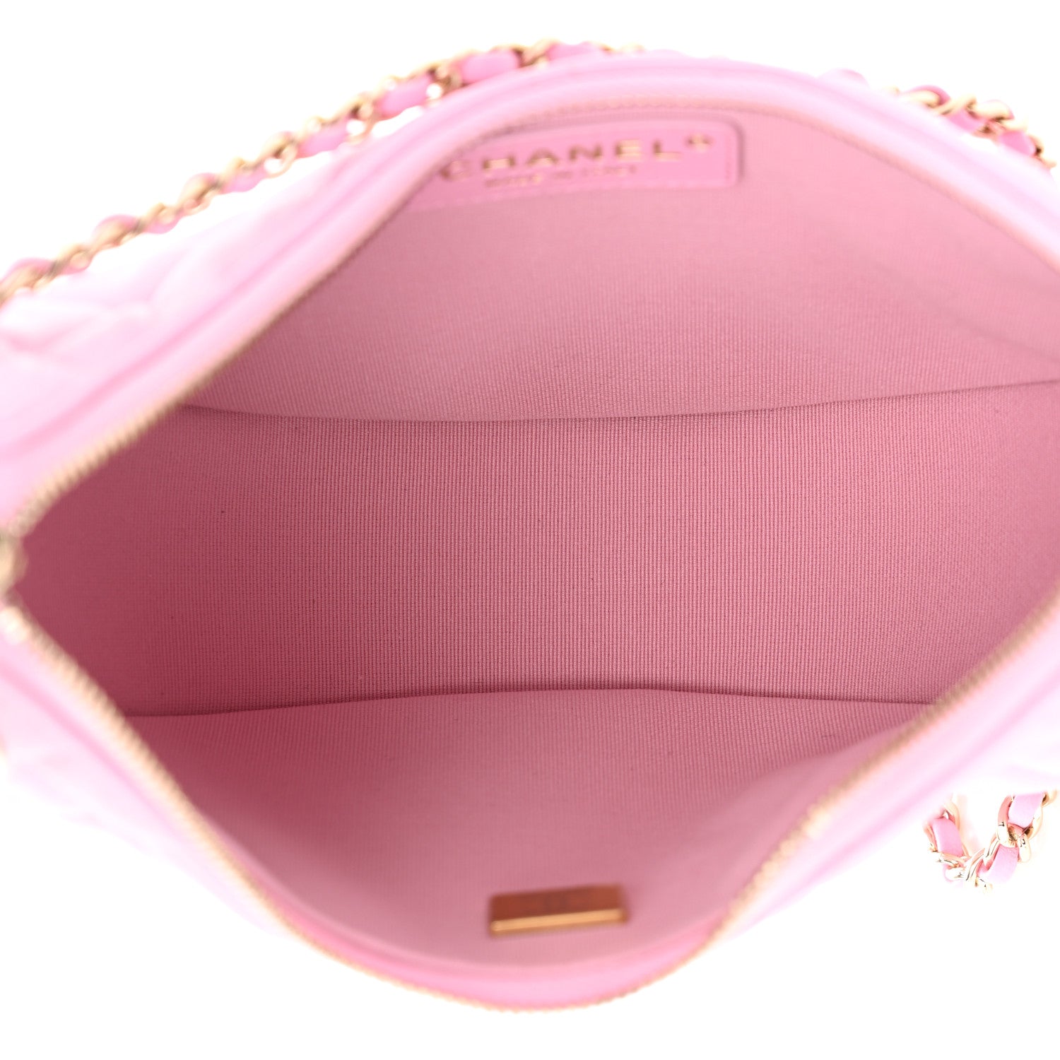 Chanel Lambskin Quilted Small Hobo Bag Pink 5 of 11