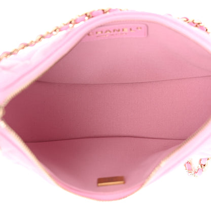 Chanel Lambskin Quilted Small Hobo Bag Pink 5 of 11