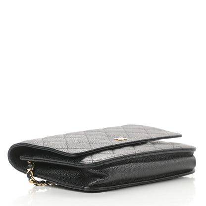 Chanel Caviar Quilted Wallet On Chain WOC Black 4 of 14