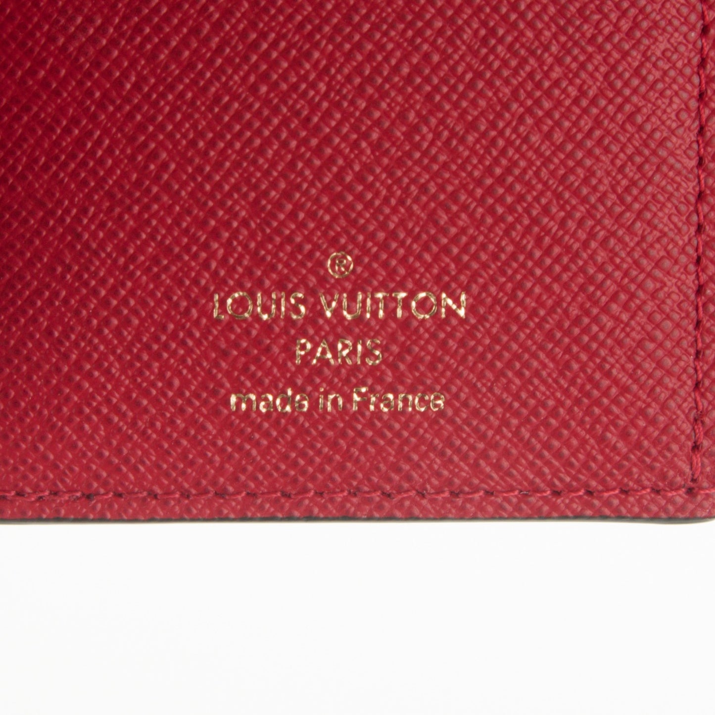 Damier Ebene Victorine Wallet Red