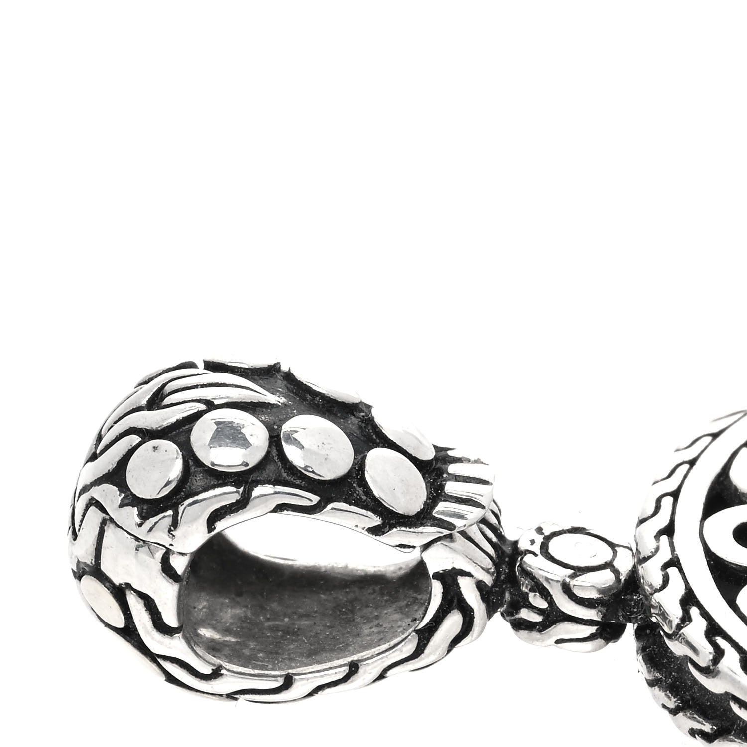 John Hardy Sterling Silver 18K Yellow Gold Dot Enhancer Pendant 3 of 4