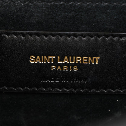 Saint Laurent Calfskin Monogram Small Dylan Shoulder Bag Black 6 of 9