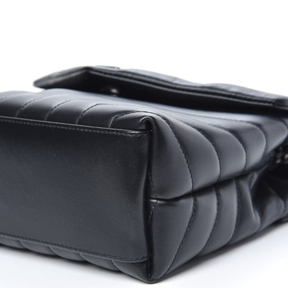 Saint Laurent Calfskin Y Quilted Monogram Small Loulou Chain Satchel Black 7 of 7
