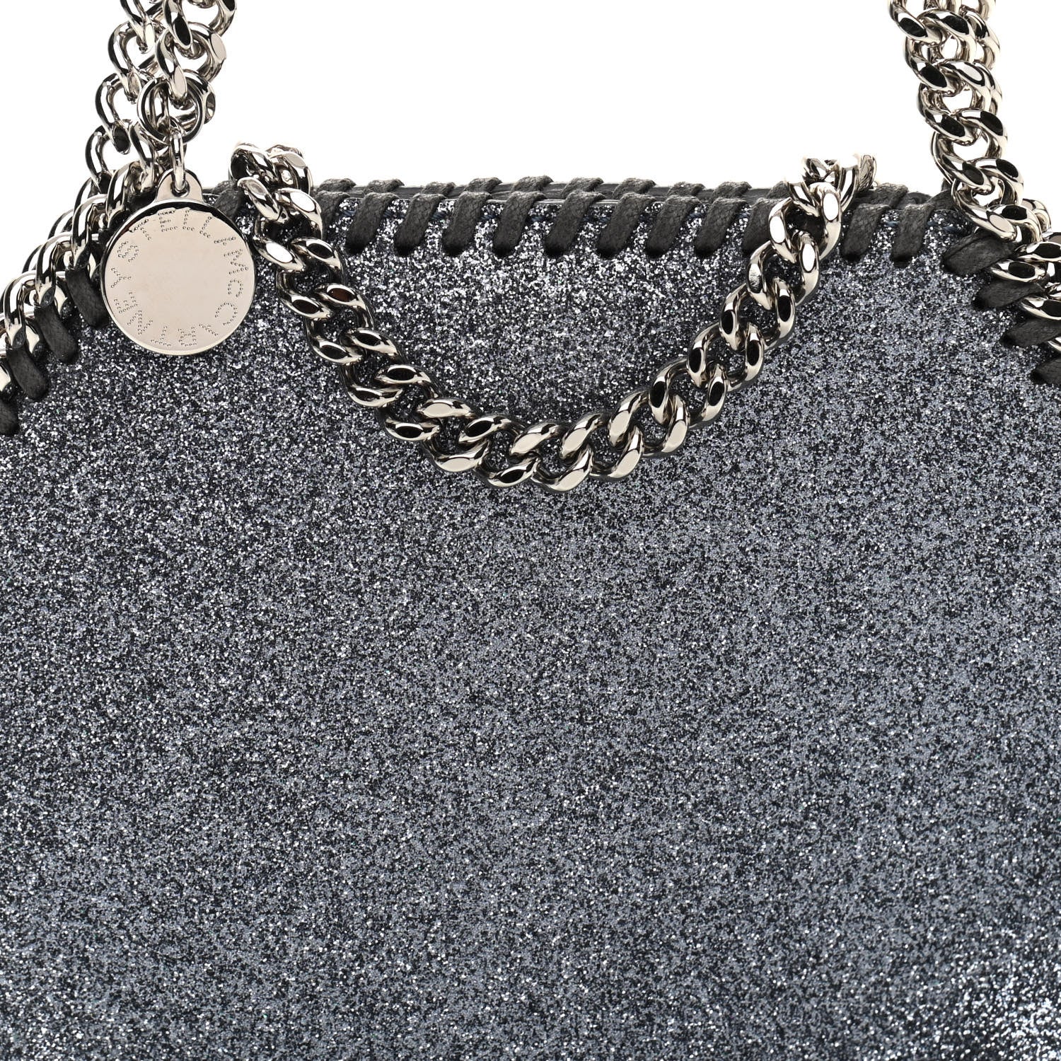 Stella McCartney Glitter Tiny Falabella Tote Silver 7 of 9