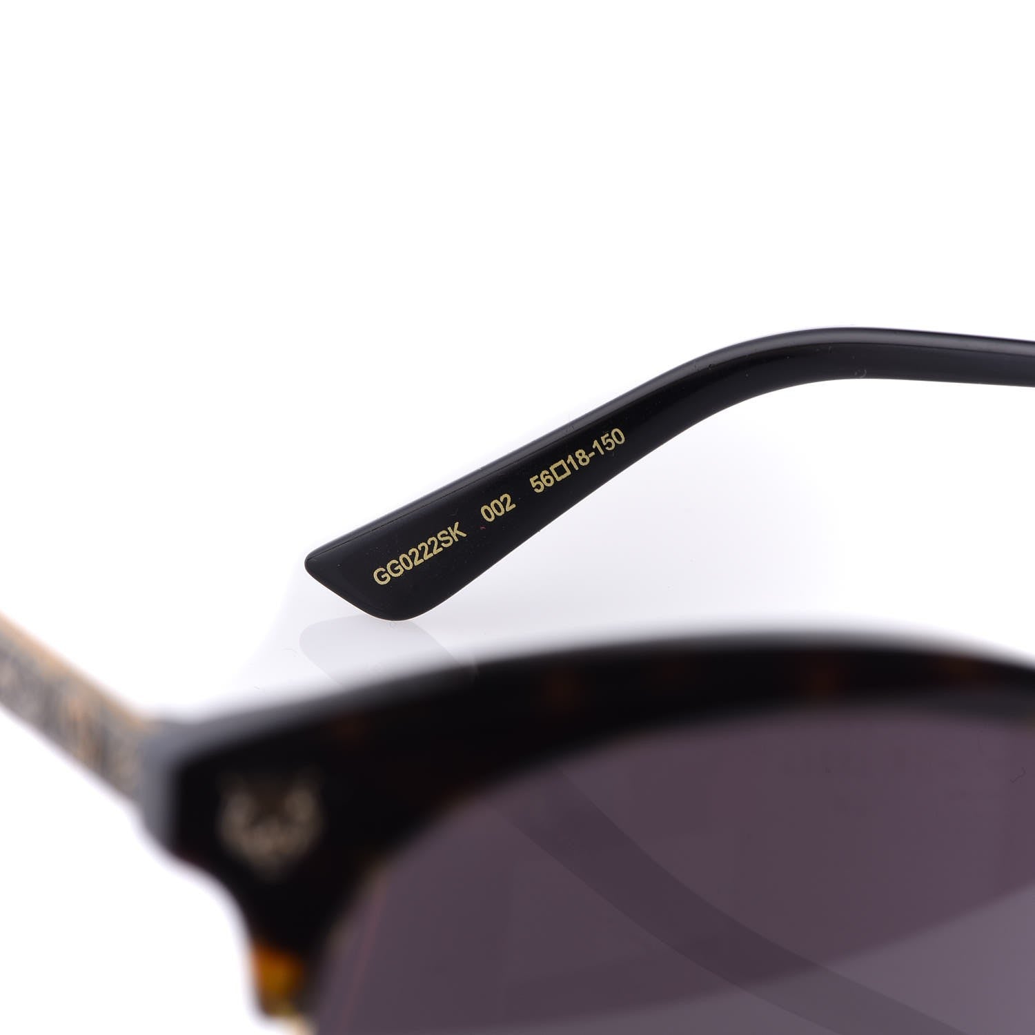 Gucci Metal Tiger GG0222SK Sunglasses Tortoise 5 of 9